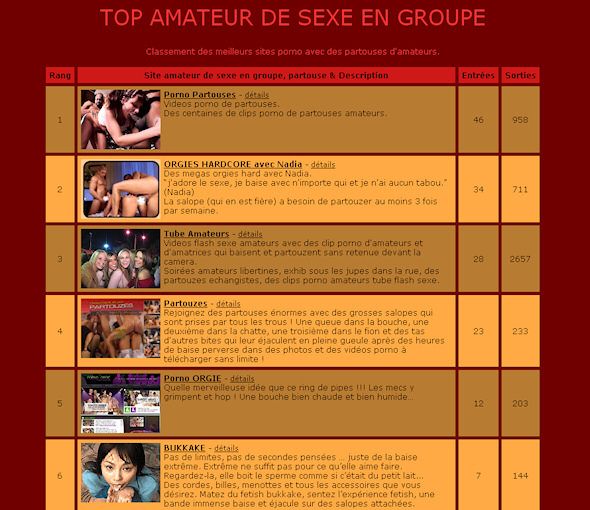 Groupe d'amateurs en orgie Groupe d'amateurs en orgie